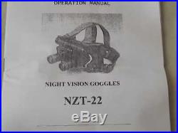 NIGHT VISION GOGGLES. NZT-22. NEU. 6600088 send EMS