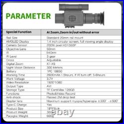 NK008 Infrared Night Vision Scope Hunting 940nm IR Camera Video Record 1080P USA