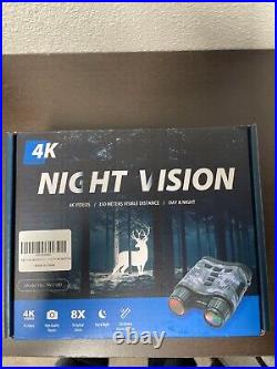 NV2180 4K Night Vision Goggles, Infrared Night Vision Binoculars 3.2'' SCREEN