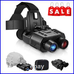 NV8000 3D HD 1080P 4K Night Vision Infrared Binoculars Goggles Head Mounted