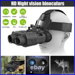 NV8000 3D HD 1080P 4K Night Vision Infrared Binoculars Goggles Head Mounted