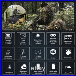 NV8000 3D HD 1080P 4K Night Vision Infrared Binoculars Goggles Head Mounted