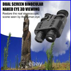 NV8000 3D HD 1080P 4K Night Vision Infrared Binoculars Goggles Head Mounted