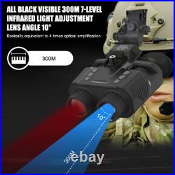 NV8000 3D HD 1080P 4K Night Vision Infrared Binoculars Goggles Head Mounted