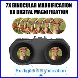 NV8000 3D HD 1080P 4K Night Vision Infrared Binoculars Goggles Head Mounted