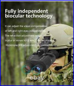 NV8000 3D Night Vision 850nm Zoom Binoculars Infrared Digital Head Mount Goggles