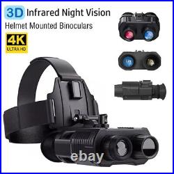 NV8000 3D Night Vision Binoculars Infrared Digital Camera Head Mount Goggles US
