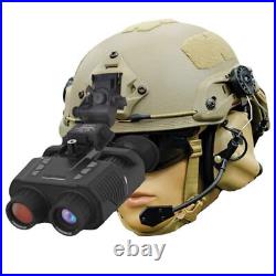 NV8000 4K 3D Night Vision Binoculars Infrared Head Mounted Goggles Outdoor US