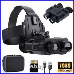 NV8000 4K 3D Night Vision Binoculars Infrared Head Mounted Night Vision Goggles