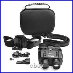 NV8000 Night Vision Binoculars Goggles 850nm IR Head Mounted Hunting Telescope