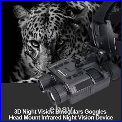 NV8000 Night Vision Goggles Helmet & Head Binoculars Digital 3D Goggles Device