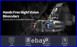 NV8160 8X 400m Helmet 1080P HD IR Digital Infrared Brille Nachtsicht Binoculars