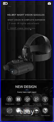NV8160 8X 400m Helmet 1080P HD IR Digital Infrared Brille Nachtsicht Binoculars