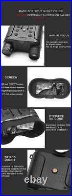 NV8160 8X 400m Helmet 1080P HD IR Digital Infrared Brille Nachtsicht Binoculars