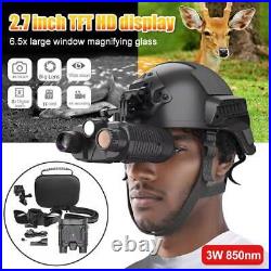 NV8160 Infrared Night Vision Binoculars 4K 3D Head Mounted Goggles 8X Zoom