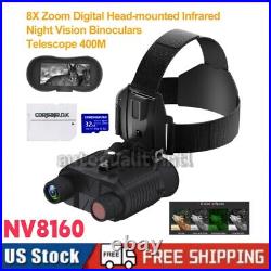 NV8160 Night Vision 8X Binocular For Hunting Infrared Digital Head Mount Goggles