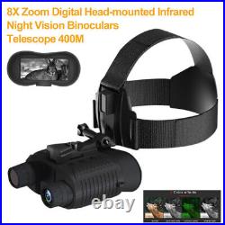 NV8160 Night Vision 8X Binocular for Hunting Infrared Digital Head Mount Goggles