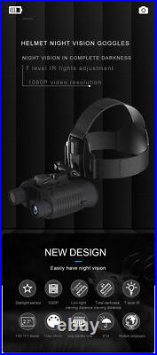 NV8160 Night Vision 8X Binocular for Hunting Infrared Digital Head Mount Goggles