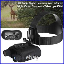 NV8160 Night Vision 8X Binocular for Hunting Infrared Digital Head Mount Goggles