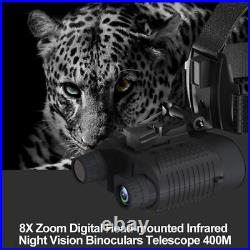 NV8160 Night Vision 8X Binocular for Hunting Infrared Digital Head Mount Goggles