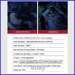 NV8160 Night Vision 8X Binocular for Hunting Infrared Digital Head Mount Goggles