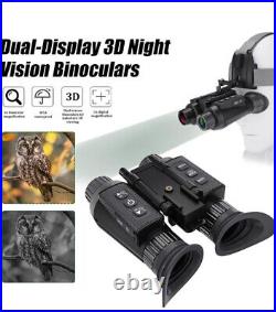 NV8300 1080P Digital Night Vision Goggle Binocular Zoom 32GB IR 850nm NVG Helmet