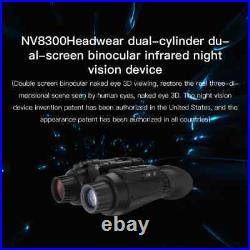 NV8300 4K Night Vision Goggles Helmet-Mounted Dual Display IR NVG