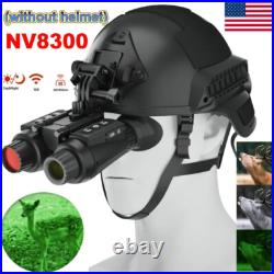 NV8300 Infrared Night Vision Binoculars 4K 3D Head Mounted Goggles 8X Zoom 300M