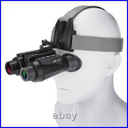 NV8300 Infrared Night Vision Binoculars 4K 3D Head Mounted Goggles 8X Zoom 300M