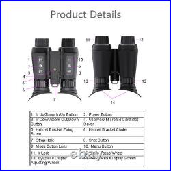 NV8300 Infrared Night Vision Binoculars 4K UHD 3D Goggles 8X Digital Zoom 300M