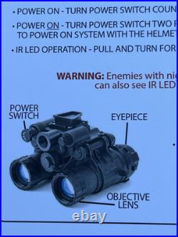 NVD BNVD-SG Gen 3 Night Vision Binocular White Phosphor Elbit Thin Filmed