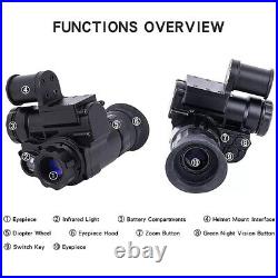 NVG-10 1x Optical / 1x-3x Digital Zoom Wide View Infrared Night Vision Monocular