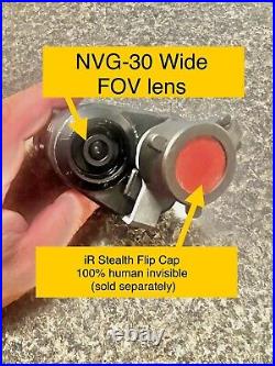 NVG-30 1X wide lens only 72° FOV vs 25° oem FOV