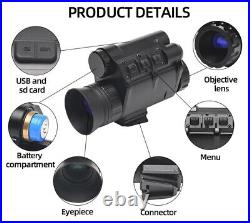 NVG-30 1x Optical / 1x-4x Digital Zoom Wide View Infrared Night Vision Monocular