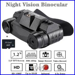 NVG-G1 Infrared Night Vision Binocular Head Mount 4.5x Zoom 940nm Goggles Device