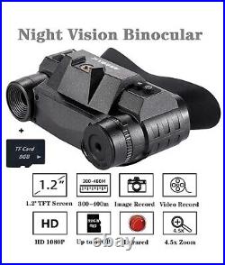 NVG-G1 Infrared Night Vision Binocular Head Mount 4.5x Zoom 940nm Goggles Device