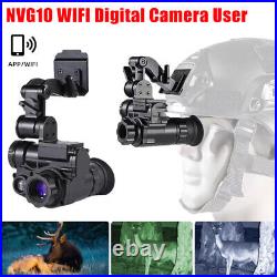 NVG10 1080P HD WiFi Night Vision Goggles 6X Digital Zoom Head Mount Monoculars