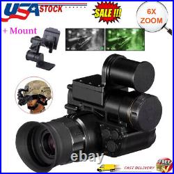 NVG10 Helmet Night Vision Goggle 1920x1080p Green Tactical Monocular With Mount