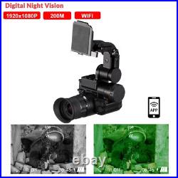 NVG10 Monocular Night Vision Goggles 1080P WiFi for Hunting Observation US