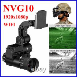 NVG10 Mounted Helmet Night Vision 1920x1080p HD Infrared Night Vision Monocular