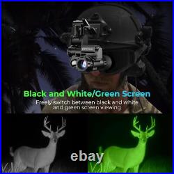 NVG10 Mounted Helmet Night Vision 1920x1080p HD Infrared Night Vision Monocular