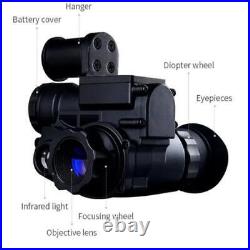 NVG10 Night Vision Goggles 1080P 6X Zoom Monocular 300m for Helmet Hunting US