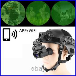 NVG10 Night Vision Goggles Monocular 6X Zoom WIFI For Helmet Hunting Observation