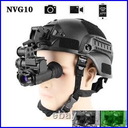 NVG10 Night Vision Goggles Monocular 6x Zoom For Helmet Hunting Observation US