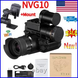 NVG10 Night Vision Goggles Monocular Green WIFI 1080p Tactical Helmet Hunting