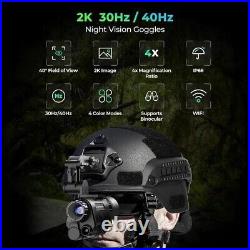 NVG20 Night Vision Goggles Monocular Helmet for Adults, 4 Color Modesa. Open Box