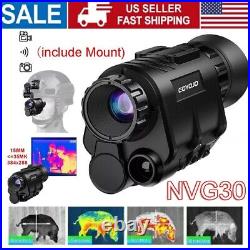 NVG30 1920x1080P Monocular Night Vision Goggles WiFi Hunting Observation Helmet