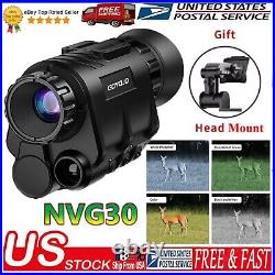 NVG30 1920x1080P Monocular Night Vision Goggles WiFi Hunting Observation Helmet