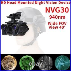 NVG30 Helmet Night Vision Goggles 940nm Infrared Digital Night Vision Binoculars