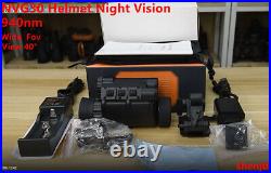 NVG30 Helmet Night Vision Monocular Wide View 40° 940nm IR WIFI Digital Starligh